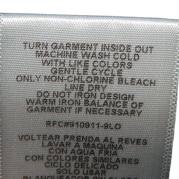 SELF ESTEEM women's junior's small 3/5 navy blue patriotic skull burnout t-shirt - Picture 6 of 10